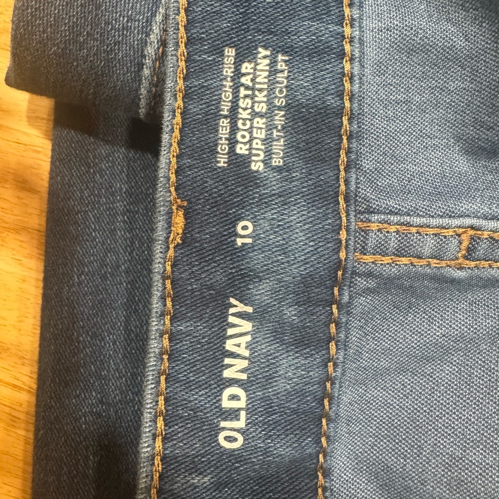 Old Navy Women's Rockstar Super Skinny high-rise Sculpt Blue Jeans